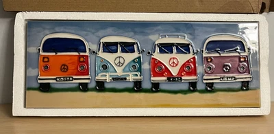 Benaya Handcrafted Art Decor Ceramic Tile--Camping 6X16 - Image 1 of 3