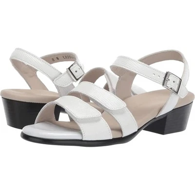 SAS Womens Savanna Adjustable Heeled Sandal US 9.5 M White Leather NIB  - Image 1 of 4
