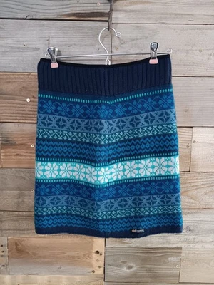 Falda Everest Designs Hecha a Mano en Nepal Talla S 100 % lana nórdica a rayas elásticas Foto 1 de 4