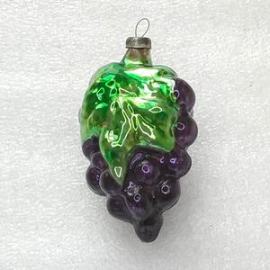 Vintage Glass Christmas Tree USSR Ornament Xmas Unique Restoration Decor Grape - Picture 1 of 5