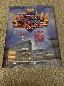 Vintage 1995 WWF KING OF THE RING PPV Poster Print Ad WWE - Bild 1 von 1
