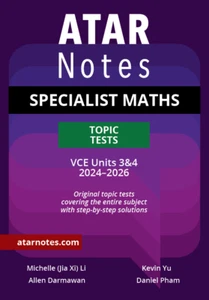 ATAR Notes VCE Specialist Maths Units 3&4 Topic Tests (2024-2026) - Picture 1 of 10