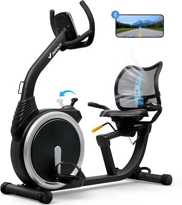 MERACH S19 High-end Magnetic Recumbent Adults Home Exercise Bike Smart Bluetooth - image 1 of 4