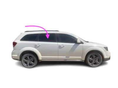 Se adapta a: Dodge Journey 2009-2020 SUV lado del pasajero puerta trasera derecha ventana vidrio Foto 1 de 4