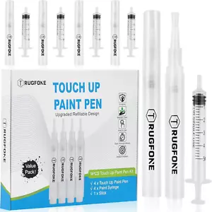 Touch up Paint Pen 4 Paint Touch up Pens Fillable Brush Refillable for Walls Wal - Picture 1 of 12