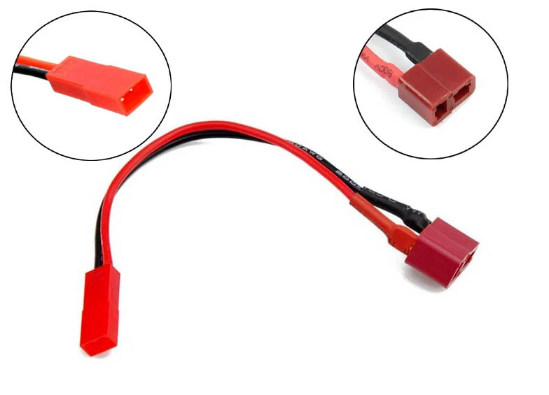 T-Plug Buchse auf JST Buchse Adapterkabel Lipo Adapter Ladekabel Akku Stecker - Bild 1 von 1