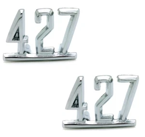 Custom 427 Front Fender Emblems Trim Set For 1964-1967 Chevy A, B, F & X-Body - Bild 1 von 2
