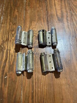Construction Salvage Pair Butler Double swing door Hinge Spring loaded Saloon - Image 1 of 4