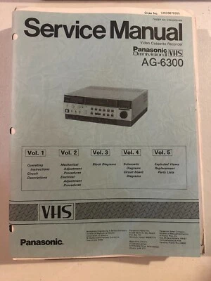 Manual de servicio original Panasonic AG 6300 Omnivision 2 M1 Foto 1 de 2