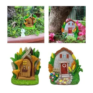 2x Fairy Door House Door for Fairy Garden Outdoor Decoration - Picture 1 of 12