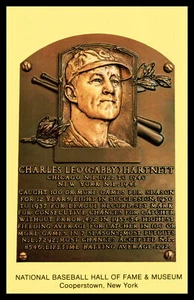 Cooperstown Hall of Fame Postcard Gabby Hartnett HOF Mint - Picture 1 of 2