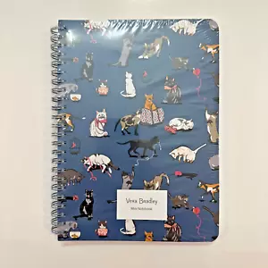 NEW Vera Bradley Mini Notebook w/ Pocket Cat's Meow College Ruled Kitty - Picture 1 of 7