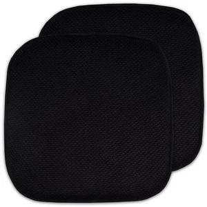 Sweet Home Collection 2 Pack Memory Foam Honeycomb Nonslip Back 16" x 16" Cha... - Picture 1 of 8