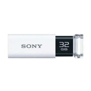 Sony USM32GU 32GB USB 3.1 Flash Drive Capless Black Japan Genuine New - Picture 1 of 9