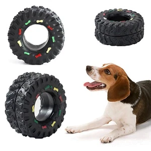 Tough Dog Toys For Aggressive Chewers Large Breed Rubber Tire Toy For Teething - Picture 1 of 5