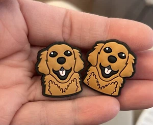 4 Piece GOLDEN RETRIEVER Shoe Charms Dog Pet Shoe Charm Decoration NEW - Picture 1 of 7