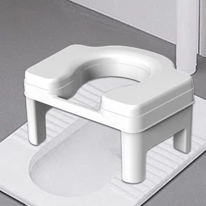 WC-Sitz Hocker bequem leicht rutschfest tragbar kompakt erhöht - Bild 1 von 26