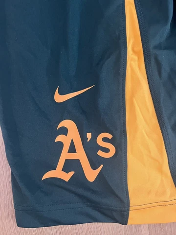 Brand New Nike  Oakland A's Training Green Shorts Size XL Cover