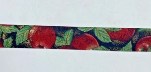 Vintage Weihnachten Band Äpfel C&G 7/8" Teil Rolle Urlaub USA - Bild 1 von 7