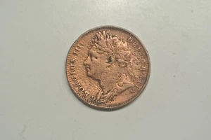 Farthing 1821 XF COTE 60 DOLLARS - Picture 1 of 2