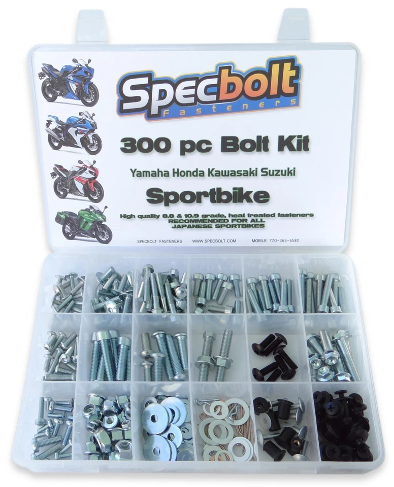 300pc Bolt Kit SUZUKI HAYABUSA GSX1300R GSXR600 GSXR750 GSXR1000 GSX61100 GSX R - Image 1 of 4