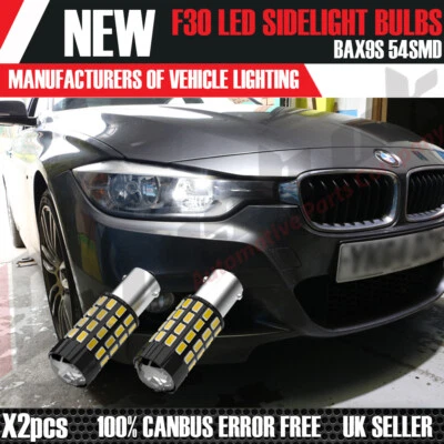X2 BAX9S H6W 54 SMD BMW F30 VW Sidelights error free canbus Bulbs Error Free - Image 1 of 4
