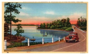 LAKE HAMILTON Hot Springs Nationalpark, Arkansas AR Leinen - Postkarte - Bild 1 von 2