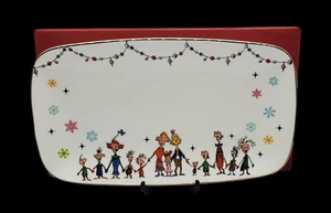 Lenox The Grinch Who Stole Christmas Serving Platter Tray Whoville Citizens - Picture 1 of 4