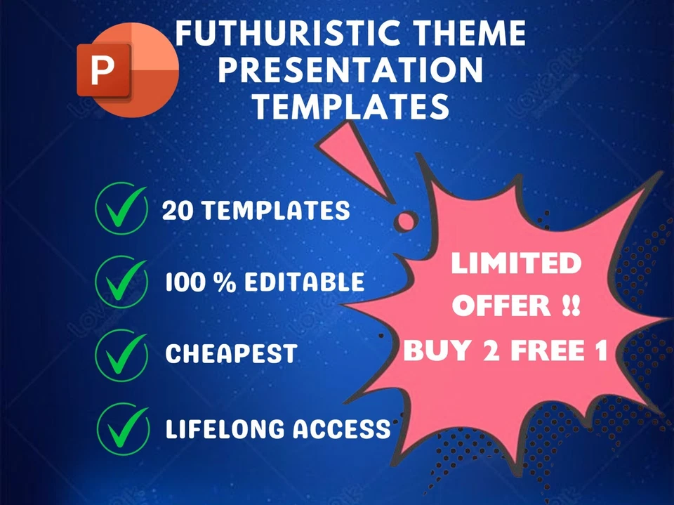 Buy 2 Free 1 Technology Theme PowerPoint Presentation Templates - Image 1 of 4