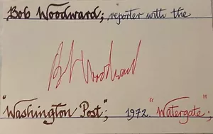 Watergate Scandal Bob Woodward - Foto 1 di 1