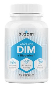 DIM Advance Plus BioPerine für Wechseljahre, Östrogenstoffwechsel & Balance 460mg - Bild 1 von 6