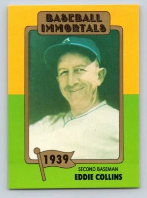 1980 SSPC HOF Baseball Immortals  #18 Eddie Collins FREE SHIPPING! - Image 1 of 2