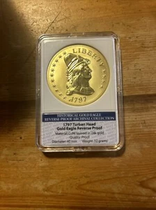 1797 Turbankopf vergoldete Replik - Bild 1 von 3
