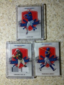  2021 America's Pastime Fernando Tatis Dual Patch Francisco Lindor Javier Baez