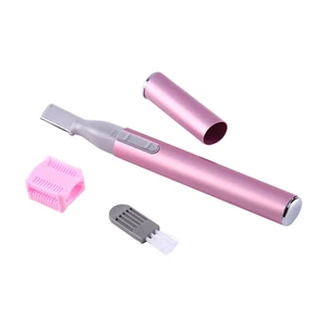 Electric Eyebrow Trimmer Women Face Razors Mini Shaver Battery Operated Small Fa - Picture 1 of 12