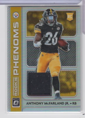 Anthony McFarland Jr. Steelers 2020 Panini Donruss Optic RC Patch 071222AZCD119 - Image 1 of 2