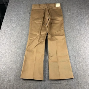Vintage Horace Small Pants Men 32x30 Tan Scoville Zipper 70s NWT Fish & Wildlife - Picture 1 of 9