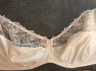 Sujetador con aros de encaje marfil Amoena Mia Sophia 36H 7258 lazo floral Foto 1 de 4