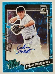 2023 Donruss - Colson Montgomery Auto /15 (Teal) Optic Rated Prospect #RPS-CM - Picture 1 of 2