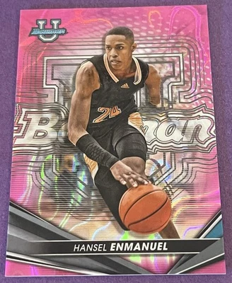 2022-23 Bowman's Best University Hansel Enmanuel Pink Lava Refractor /100 RARE - Image 1 of 4