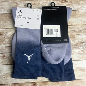 2 pares de calcetines acolchados Jordan Nike Everyday Plus L azul púrpura desvanecido Dri Fit - Imagen 1 de 3