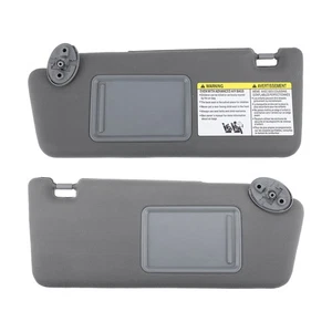 1coppia Auto Sole Visiera Montaggio con Specchio Sinistro Destro Lato - Foto 1 di 8
