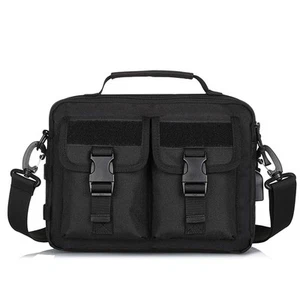 Multifunction Tactical Messenger Bag Nylon Shoulder Briefcase Handbags with U... - Picture 1 of 7