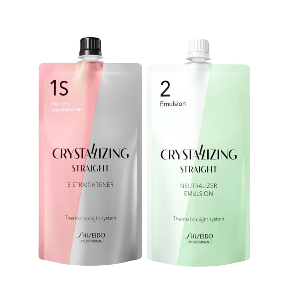 Alisado de Cabello Shiseido Cristalizador Efecto Salón 1S 400g+ Neutralizador 400g Foto 1 de 4