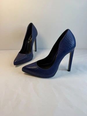 Zapatos de salón Aldo Kristina talla 7 azules medianos formales tacón de aguja alto elegante fiesta Foto 1 de 4