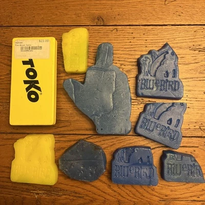 Cepillo Toko de cera de esquí Blue Bird vintage de nailon Foto 1 de 4