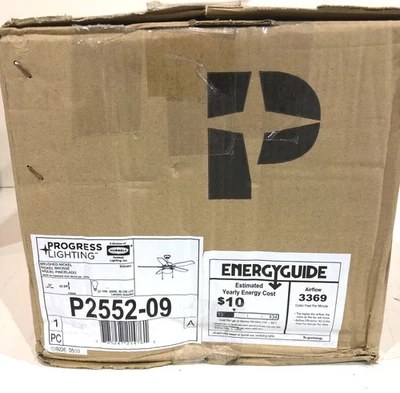 Progress Lighting Billows 52 in. LED Indoor Brushed Nickel Modern Ceiling Fan - Image 1 of 2