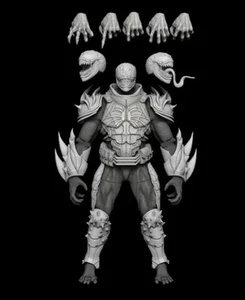 Agent Venom Armor Kit Marvel 1/12 Marvel Legends unbemalt Custom Actionfigur - Bild 1 von 3