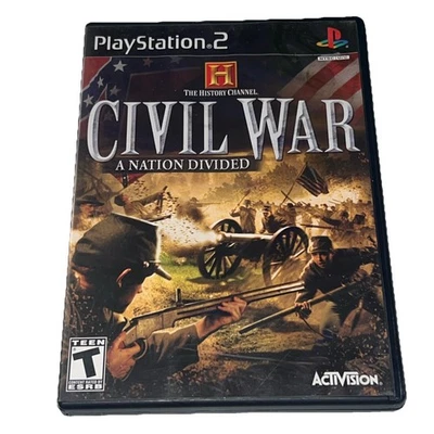 History Channel Civil War A Nation Divided - Sony Playstation 2 CIB TESTED! - Image 1 of 4