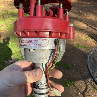 Mallory 9155101 Comp 9000 Breakerless Distributor, SB Ford 221-302, W/Wires - Image 1 of 4